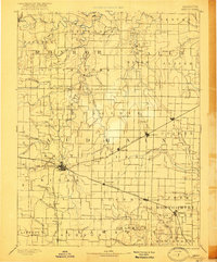 Mexico 1890 topographic map thumbnail