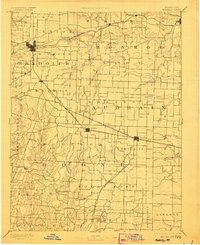Moberly 1890 topographic map preview