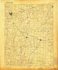 Moberly 1890 topographic map preview