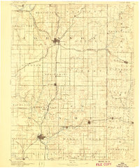 Olathe 1893 topographic map preview