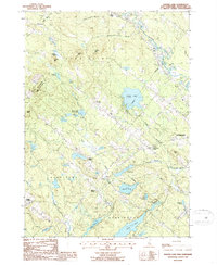 Baxter Lake 1987 topographic map thumbnail