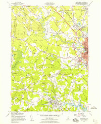 Dover West 1956 topographic map preview