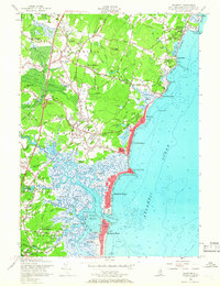 Hampton 1957 topographic map preview
