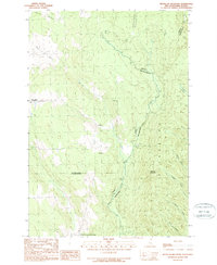 Metallak Mountain 1989 topographic map thumbnail
