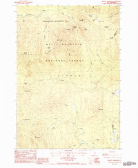Mount Carrigain 1987 topographic map thumbnail