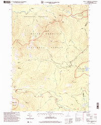 Mount Carrigain 1995 topographic map thumbnail