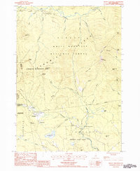 Mount Chocorua 1987 topographic map thumbnail