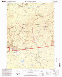 Mount Chocorua 1995 topographic map thumbnail