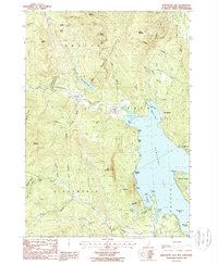 Newfound Lake 1987 topographic map thumbnail
