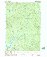 Teakettle Ridge 1988 topographic map thumbnail
