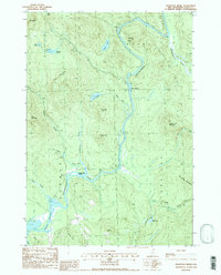 Teakettle Ridge 1988 topographic map thumbnail