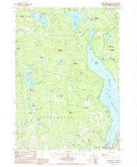 Winnisquam Lake 1987 topographic map thumbnail