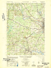 Dover West 1952 topographic map preview