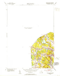 Ayers Village 1952 topographic map thumbnail
