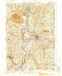 Claremont 1929 topographic map thumbnail
