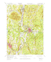Claremont 1957 topographic map thumbnail