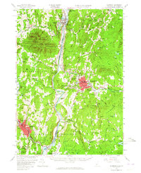 Claremont 1957 topographic map thumbnail
