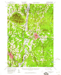 Claremont 1957 topographic map thumbnail