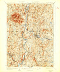 Claremont 1929 topographic map thumbnail