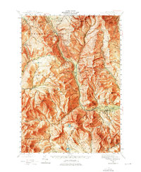 Crawford Notch 1946 topographic map thumbnail