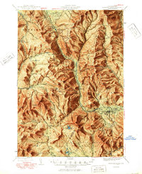 Crawford Notch 1950 topographic map thumbnail