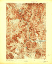 Crawford Notch 1895 topographic map thumbnail