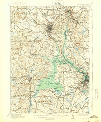 Dover 1918 topographic map thumbnail