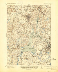 Dover 1918 topographic map thumbnail