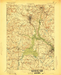 Dover 1918 topographic map thumbnail