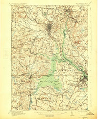 Dover 1918 topographic map thumbnail