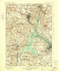 Dover 1918 topographic map thumbnail