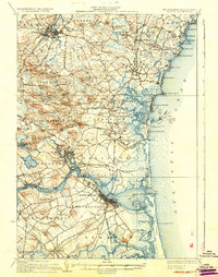 Exeter 1934 topographic map thumbnail