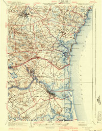 Exeter 1934 topographic map thumbnail