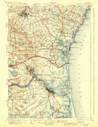 Exeter 1934 topographic map thumbnail