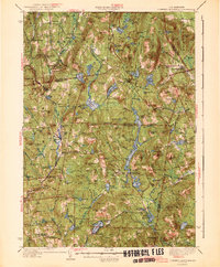 Lovewell Mountain 1942 topographic map thumbnail