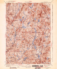 Lovewell Mountain 1942 topographic map thumbnail