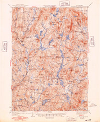 Lovewell Mountain 1942 topographic map thumbnail