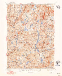 Lovewell Mountain 1942 topographic map thumbnail