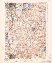 Manchester 1905 topographic map thumbnail