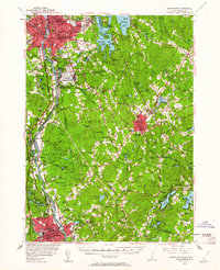 Manchester 1953 topographic map thumbnail