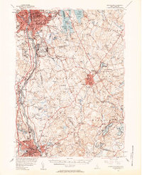Manchester 1953 topographic map thumbnail