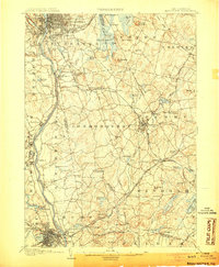 Manchester 1905 topographic map thumbnail