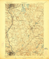 Manchester 1905 topographic map thumbnail