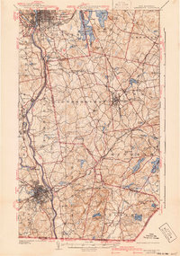 Manchester 1941 topographic map thumbnail
