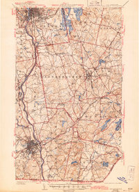 Manchester 1941 topographic map thumbnail