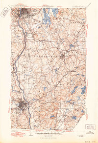 Manchester 1941 topographic map thumbnail