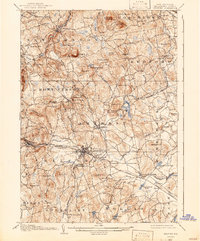 Milford 1906 topographic map thumbnail