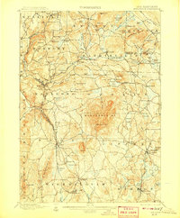 Monadnock 1898 topographic map thumbnail