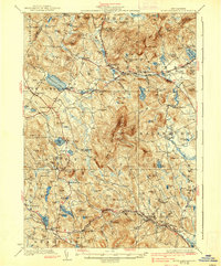 Mount Kearsarge 1928 topographic map thumbnail