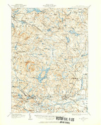 Mt. Pawtuckaway 1917 topographic map thumbnail